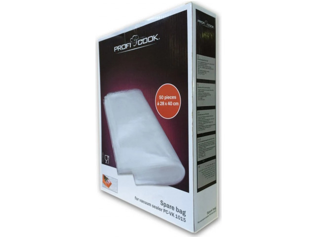 Пакеты для вакуумной упаковки Profi Cook ЕВ 28 x 40 арт.PC-VK 1015+PC-VK 1080 28*40
