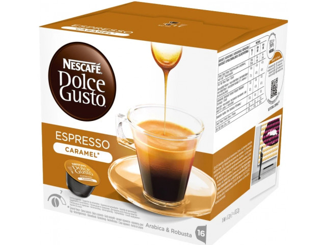 Кофе в капсулах Nescafe Dolce Gusto Espresso Caramel кофе в капсулах, 16 шт