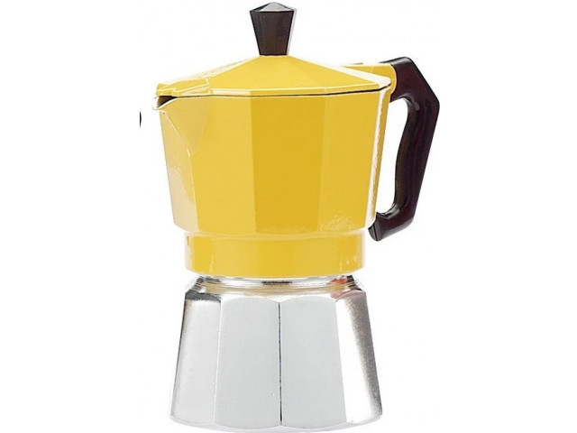 Гейзерная кофеварка Buon Caffe на 3 чашки Желтый