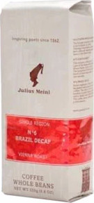 Кофе в зернах Julius Meinl №6 Brazil Decaffeinato Бразилия Декаф (250 г)