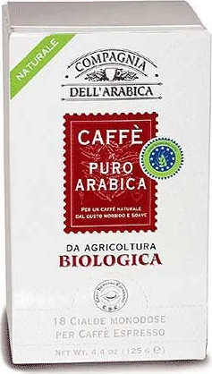 Кофе в чалдах Compagnia Dell` Arabica "Bio" (18 шт. х 6,7 гр.)