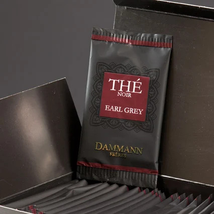 Чай листовой Dammann Эрл Грэй в шелковых пакетиках cristal. 24х2 гр.