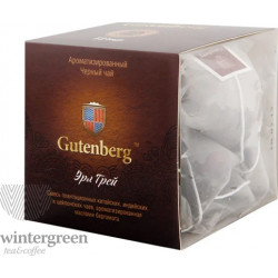 Чай Gutenberg черный ароматизированный в пирамидке Эрл Грей (кор. 12 шт.) PR14008-1