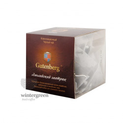 Чай Gutenberg черный ароматизированный в пирамидке Английский Завтрак (кор. 12 шт.) PR34010-1