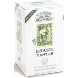 Кофе в чалдах Compagnia Dell` Arabica "Brasil Santos" (18 шт. х 6,7 гр.)