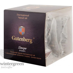 Gutenberg Плантационный черный чай в пирамидке Дакре SFTGFOPI (кор. 12 шт.)